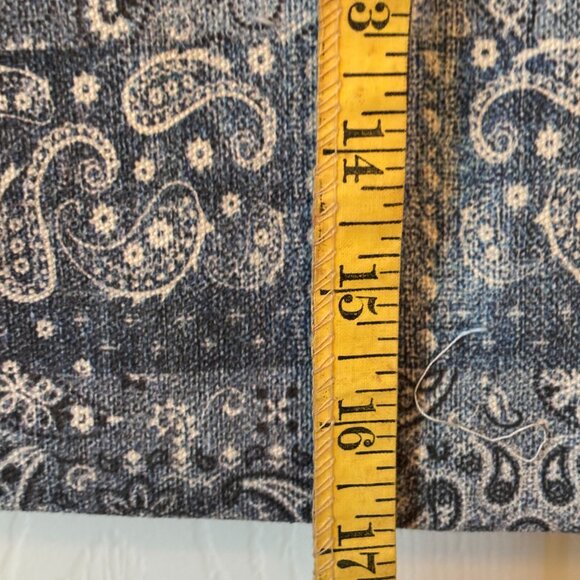 Rare Johnny Was Workshop Bag Sasson Denim Exterior Paisley Bag - Picture 11 of 12